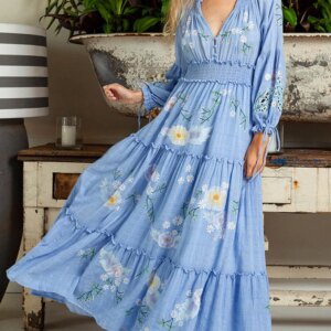 Floral Tiered Maxi Dress