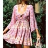 Floral Mini Boho Dress