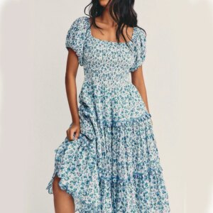 Gypsy Floral Midi Dress