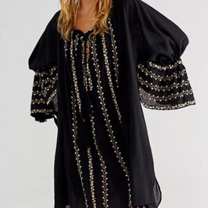 Boho Floral Mini Dress