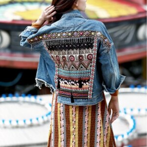 Floral Denim Jacket