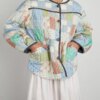 Boho Floral Padded Coat