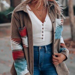 Aztec Corduroy Shacket