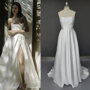 Satin A-Line Elegance