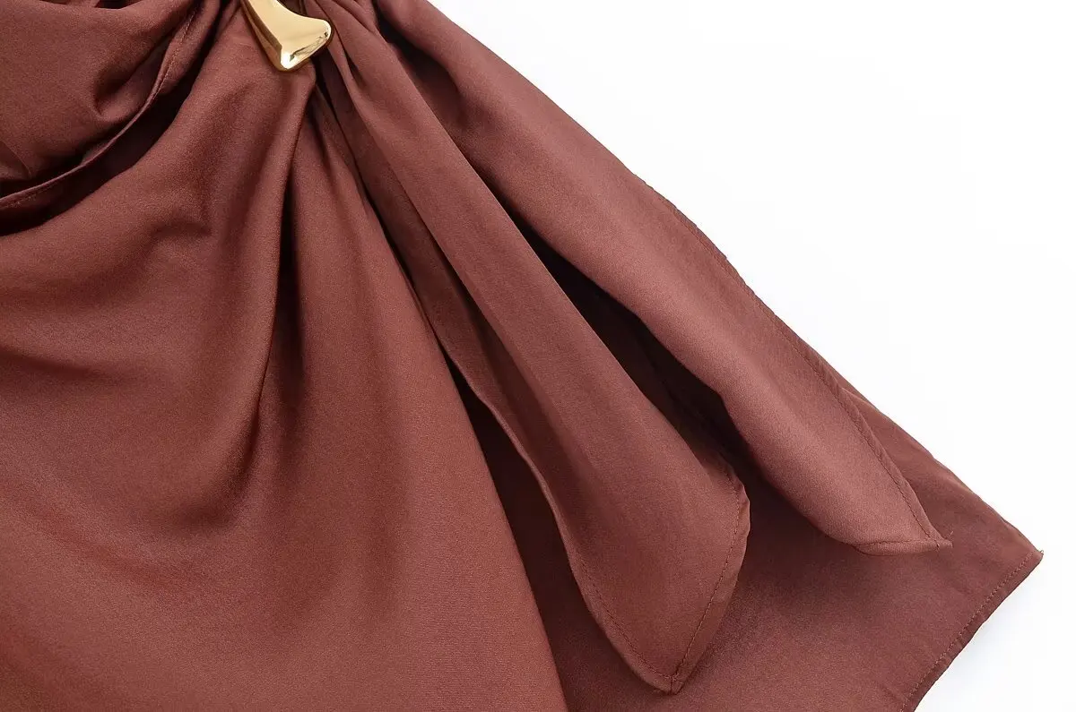 2025 new summer women's clothing casual fashion comfortable slim sexy inlaid backless midi halter neck short dress