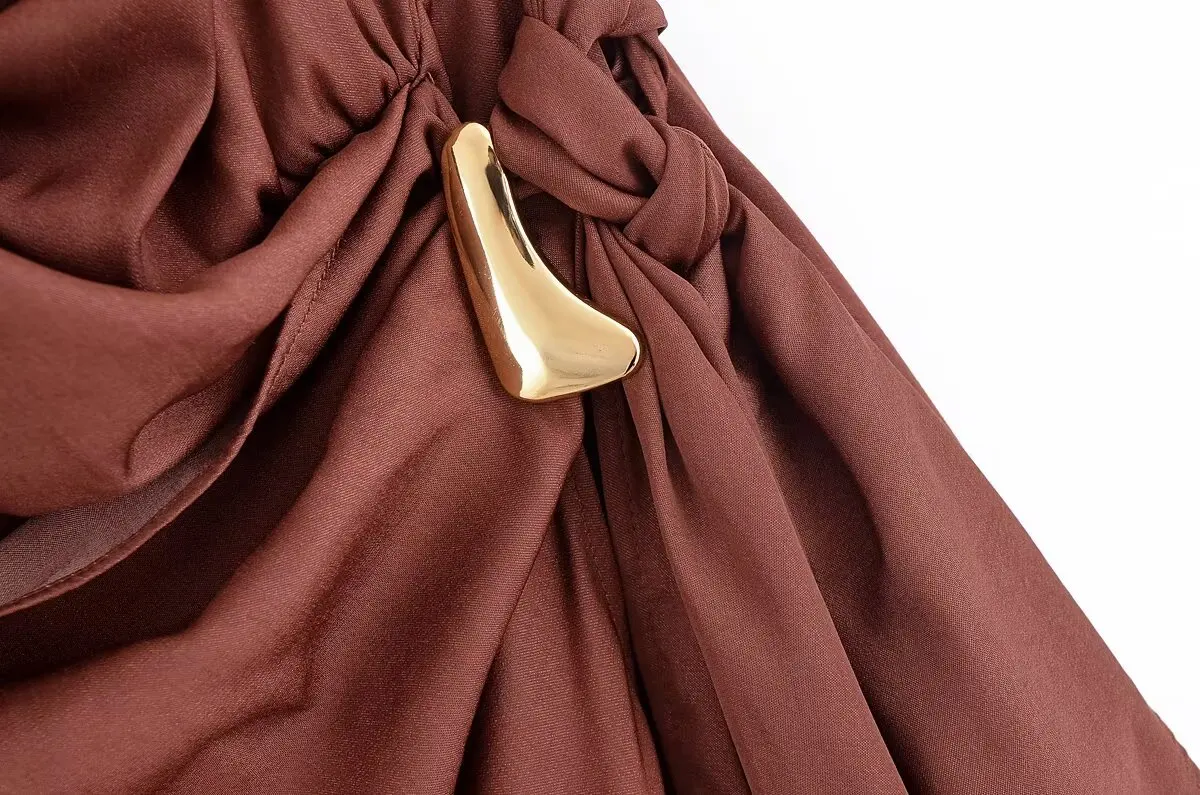 2025 new summer women's clothing casual fashion comfortable slim sexy inlaid backless midi halter neck short dress