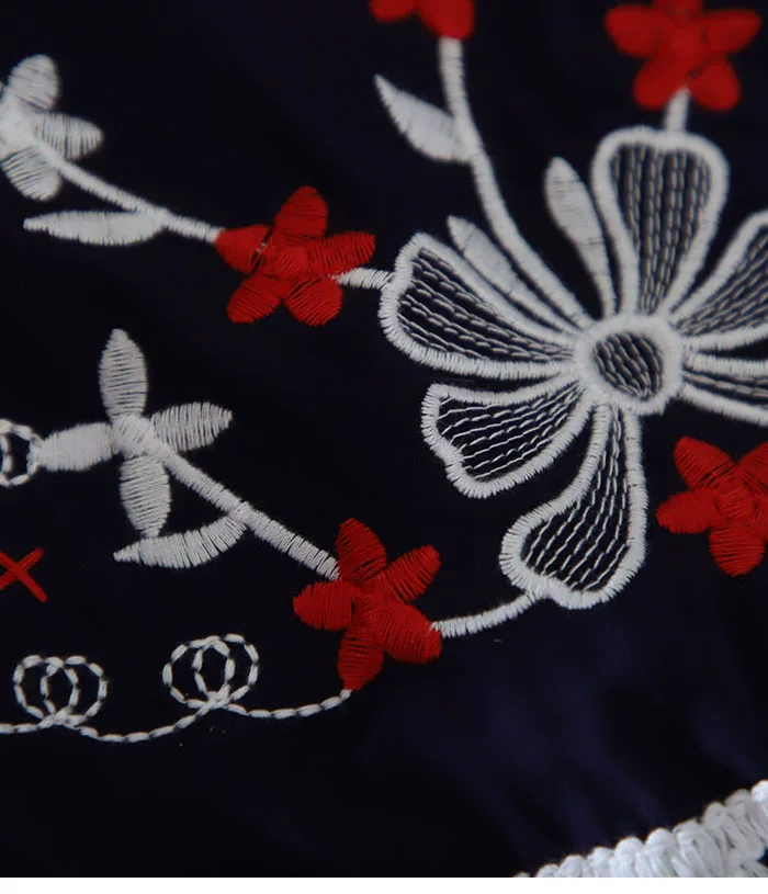 Summer Dress 2022 Fashion Floral Embroidery Women White Dress Batwing O-Neck Bohemian Casual Boho Dresses Vestidos Clothing