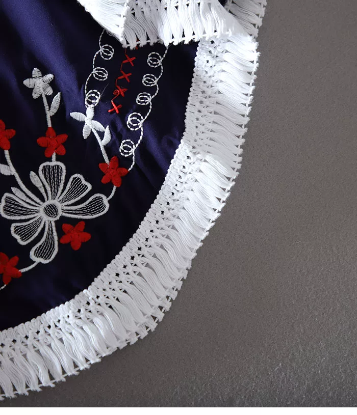 Summer Dress 2022 Fashion Floral Embroidery Women White Dress Batwing O-Neck Bohemian Casual Boho Dresses Vestidos Clothing