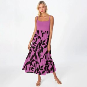 Midi Summer Dresses For Women Maxi Dresses 2025 Colorblock Beach Sundress Casual Dress Teacher Dress Loose Kaftan Vestidos Largo