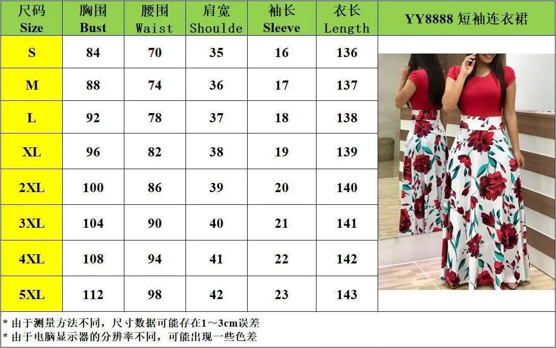 Women Floral Dot Print Patchwork Long Dress Summer Casual Short Sleeve O-Neck High Waist Robe Boho Beach Vintage Maxi Sundress Women Floral Dot Print Patchwork Long Dress Summer Casual Short Sleeve O-Neck High Waist Robe Boho Beach Vintage Maxi Sundress