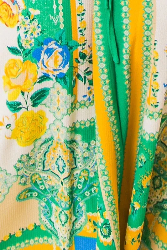 Spring Summer Temperament Elegant Casual Dress Women's Fashion Vacation Style Backless V-neck Suspender Printed Long Swing Dress