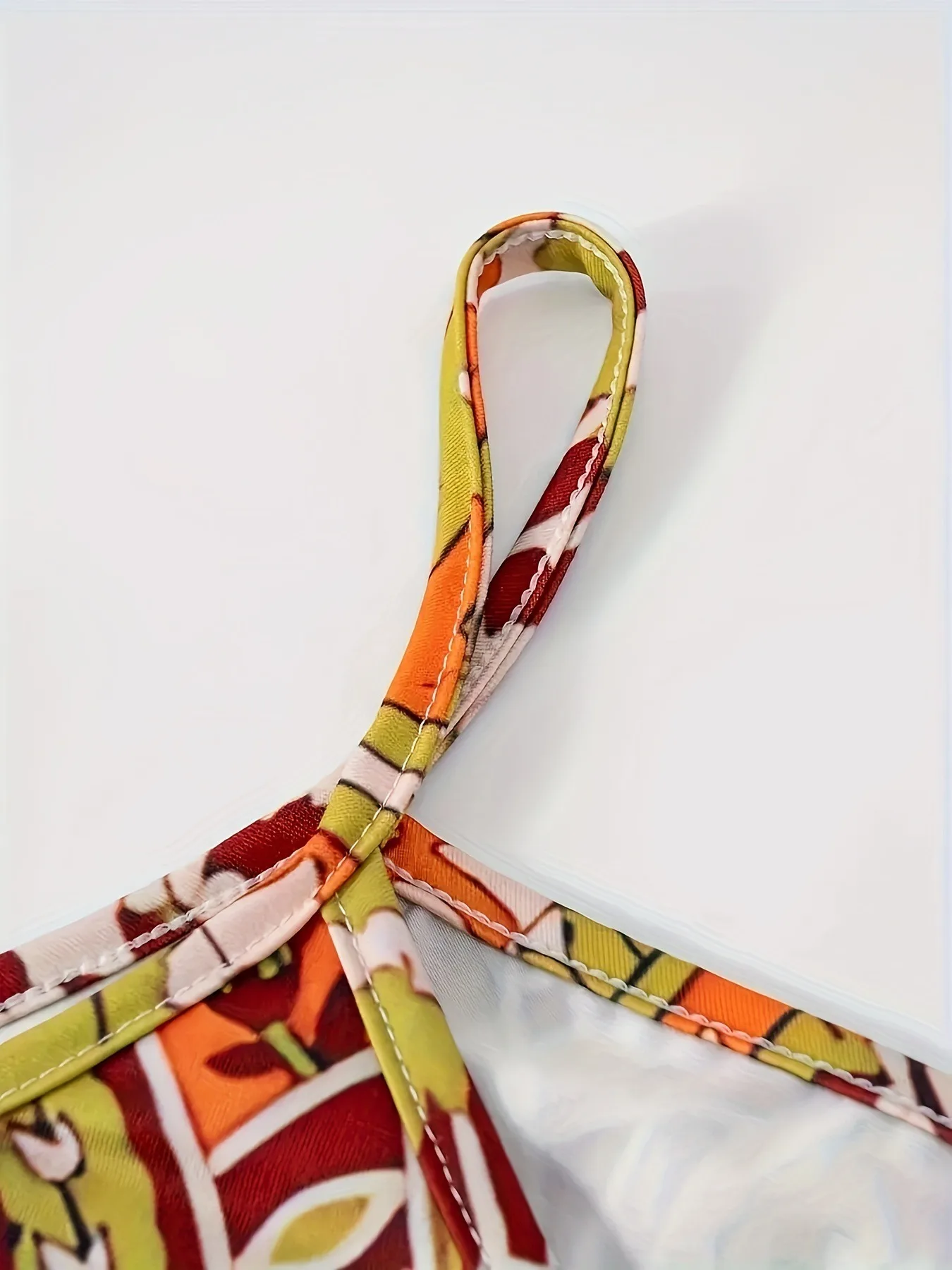 2024 Cross border New Flower Printed V-neck Strap Dress with Exotic Bohemian Vacation Style Elegant Long Style