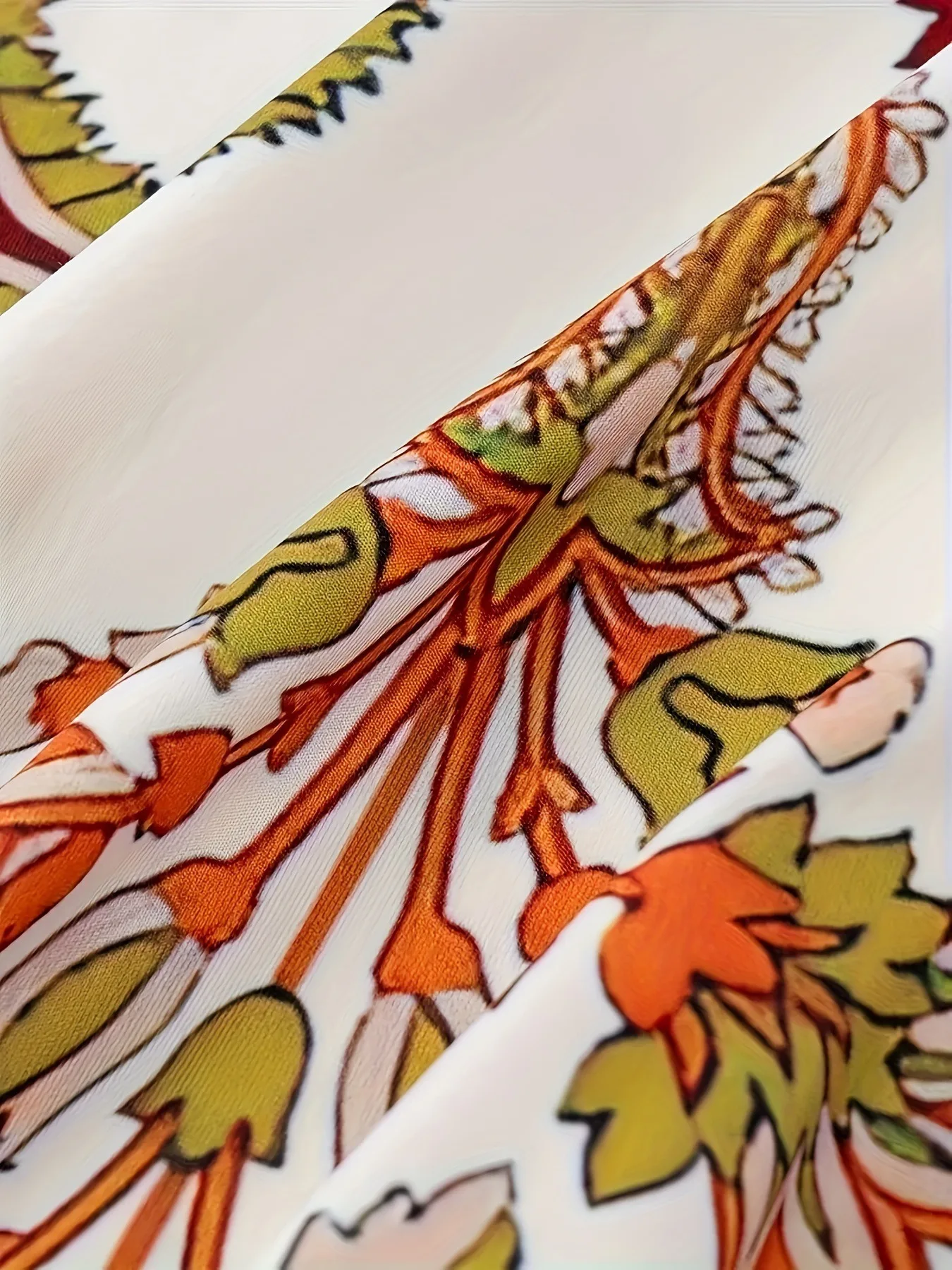 2024 Cross border New Flower Printed V-neck Strap Dress with Exotic Bohemian Vacation Style Elegant Long Style