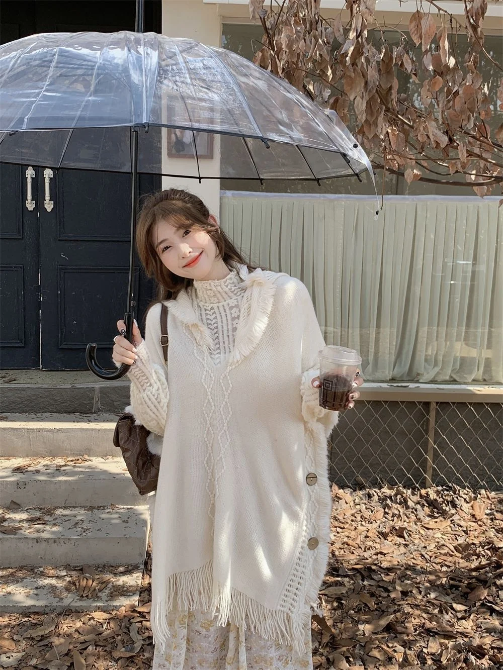 Women Knitting Poncho Capes Autumn Winter New Female Bohemian Poncho Cloak Retro Montage Winter Clothing New Cloak