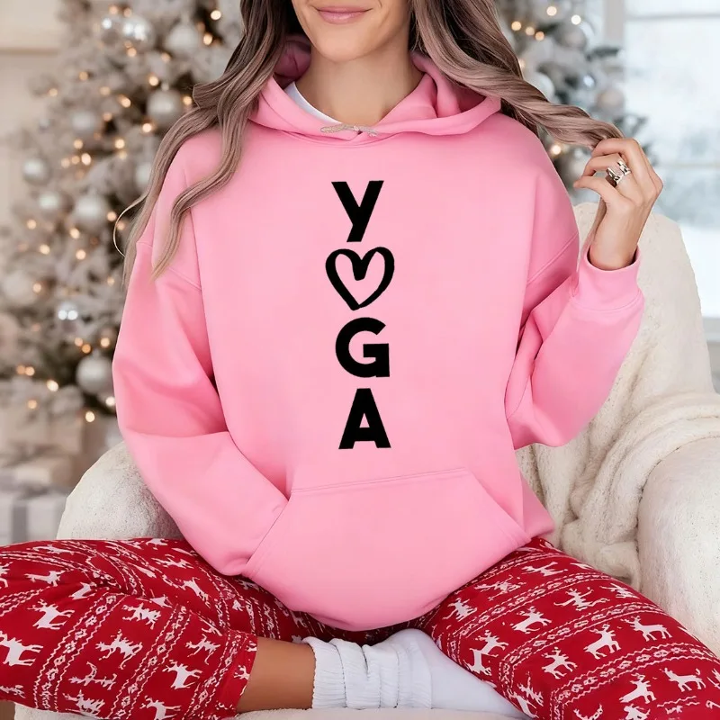 Womens Yoga Hoodie Love Yoga Yogi Gift Yoga Instructor Hoodie Meditation Sweatshirt Cozy Gifts Boho Spiritual Pullover Winter 2 34976 uiasqq