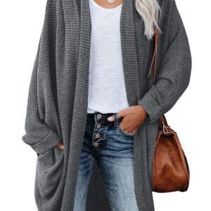 Boho Cardigan Long Sleeve Sweater Knit Sweater Cardigan Jacket Long Sweater Loose Version Pocket Sweater Jacket