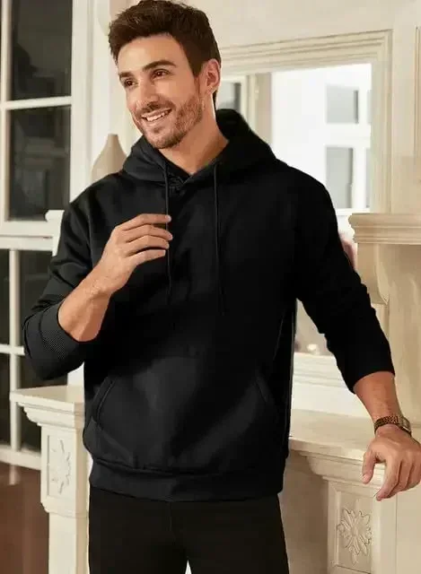 Men's Gothic Boho Hoodie Sweatshirt Moon Moth Floral Print Pullover Sweater Cozy Fall Winter Casual Machine Bohemian Style Tops