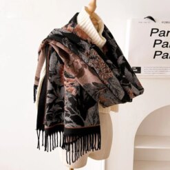 Elegant Double Sided Bohemian Shawl Scarf Women
