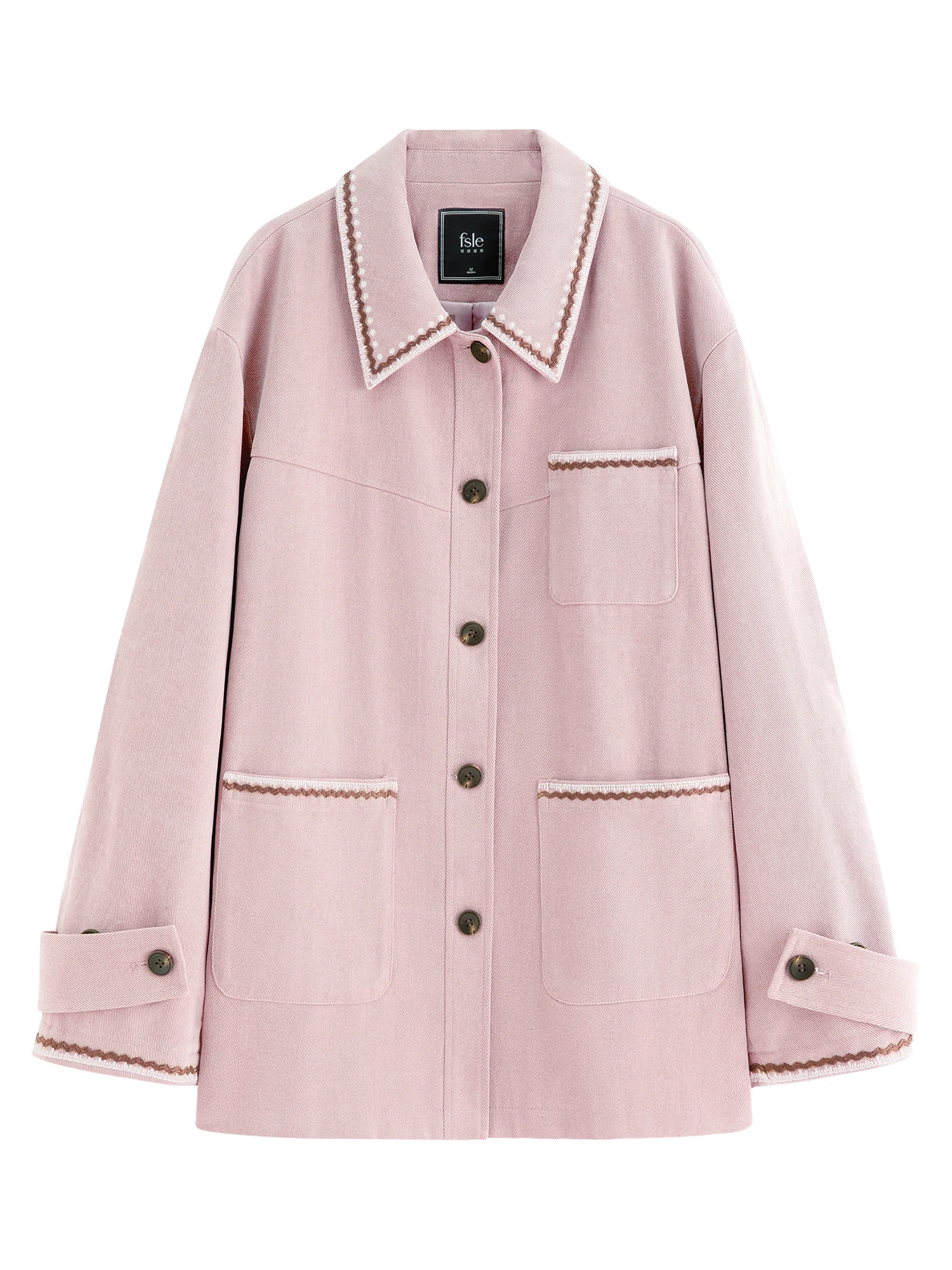 FSLE【Premium Series】New Women Vintage Embroidered Jacket Oversized Loose Fall Chic Outerwear Trendy Boho Chic Streetwear Fashion