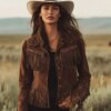 Women's Boho Fringe Leather Jacket