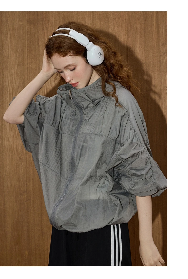 COOLHUT Lightweight Sun Hoodie Long Sleeve Summer Womens Jacket Loose Cooling Ice Silk Outerwear Casual Trendy Boho Chic Style