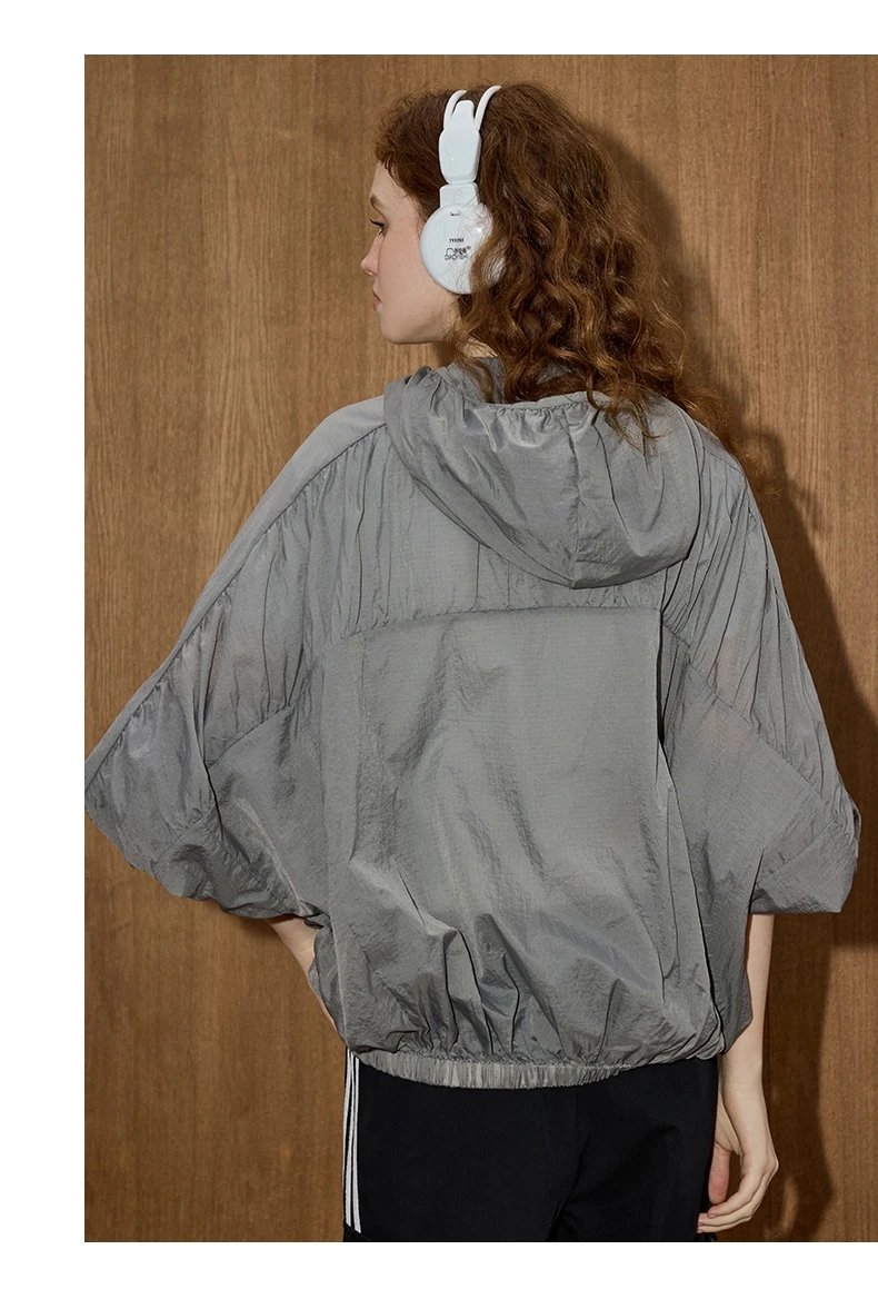 COOLHUT Lightweight Sun Hoodie Long Sleeve Summer Womens Jacket Loose Cooling Ice Silk Outerwear Casual Trendy Boho Chic Style