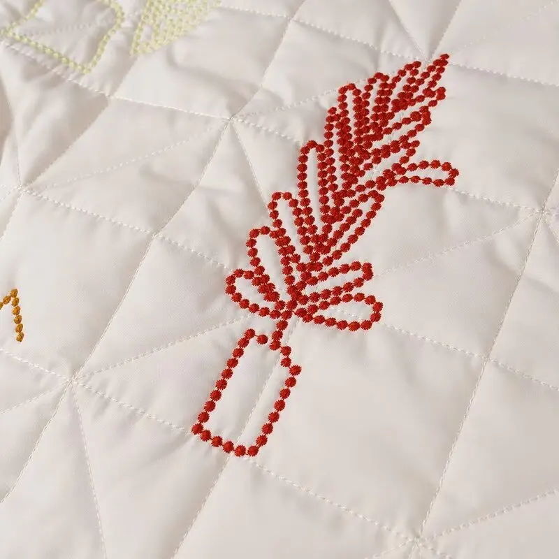 Gypsylady Boho Floral Chic Padded Jacket Cardigan Floral Embroidery Pocket Autumn Spring Long Sleeve Women Lady Streetwear Coats