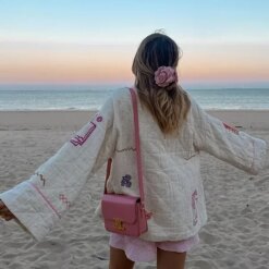 Boho Floral Chic Padded Jacket Women