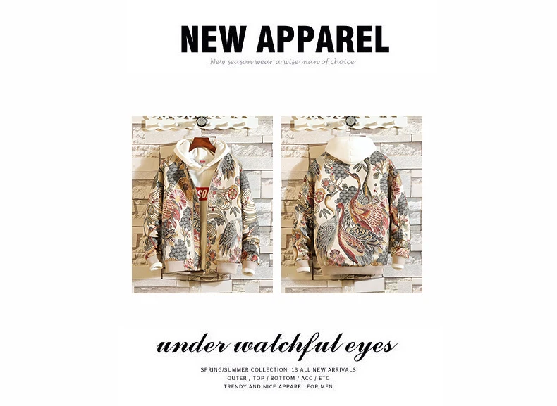 Embroidered Jacket 2025 New Fashion Stand Collar Jacket Boutique plus Size Men's Hip Hop casual Men's Jacket 5X Bohemian style