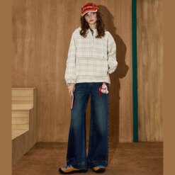 Retro High Waist Flare Jeans Women