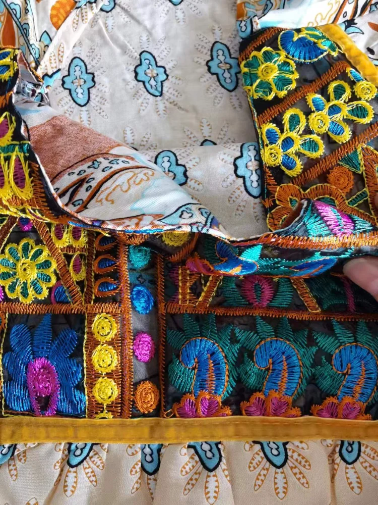 Indian Dress for Women Summer Embroidery Chic Elegant Party Dresses Clothes Vintage Long Maxi Prom Bohemian Beach Robe Vestidos