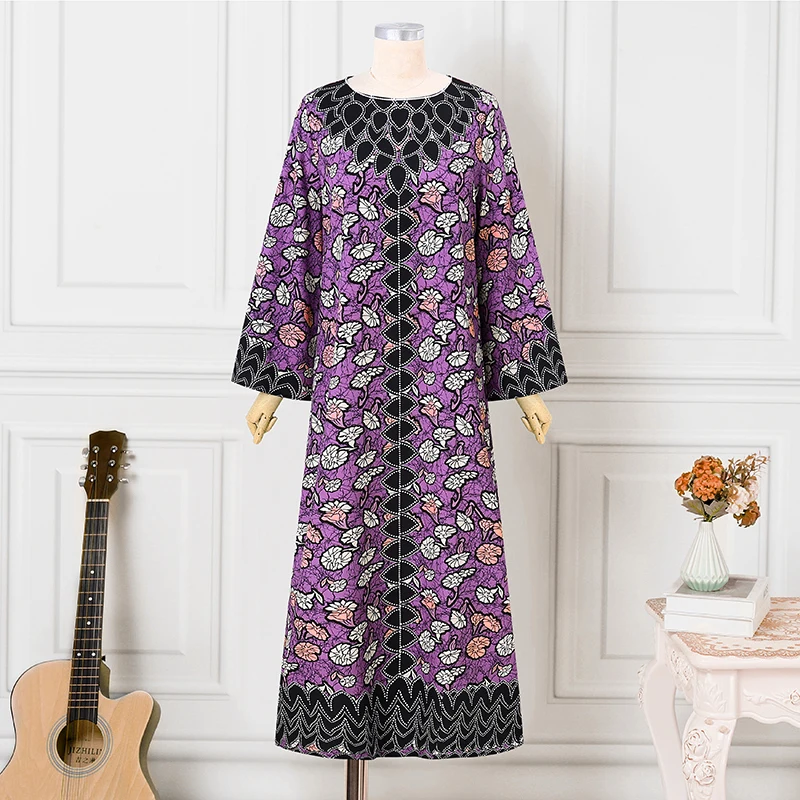 VONDA Bohemian Party Dress Elegant Women Printing Sundress Vintage Flare Long Sleeve Maxi Vestidos Oversized O-Neck Robe Femme VONDA Bohemian Party Dress Elegant Women Printing Sundress Vintage Flare Long Sleeve Maxi Vestidos Oversized O-Neck Robe Femme