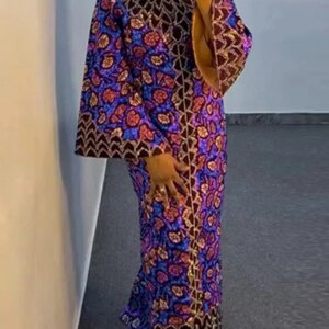 VONDA Bohemian Party Dress Elegant Women Printing Sundress Vintage Flare Long Sleeve Maxi Vestidos Oversized O-Neck Robe Femme