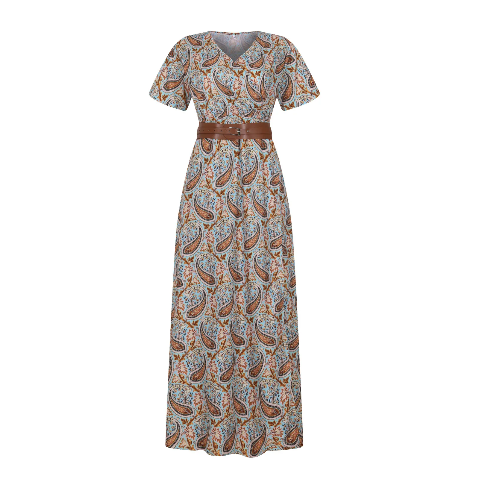 Long Dress for Women 2024 Summer Beach Bohemian Dresses Vestido Casual Robe Female Clothing Y2K Floral Skirt Elegant Maxi Dress