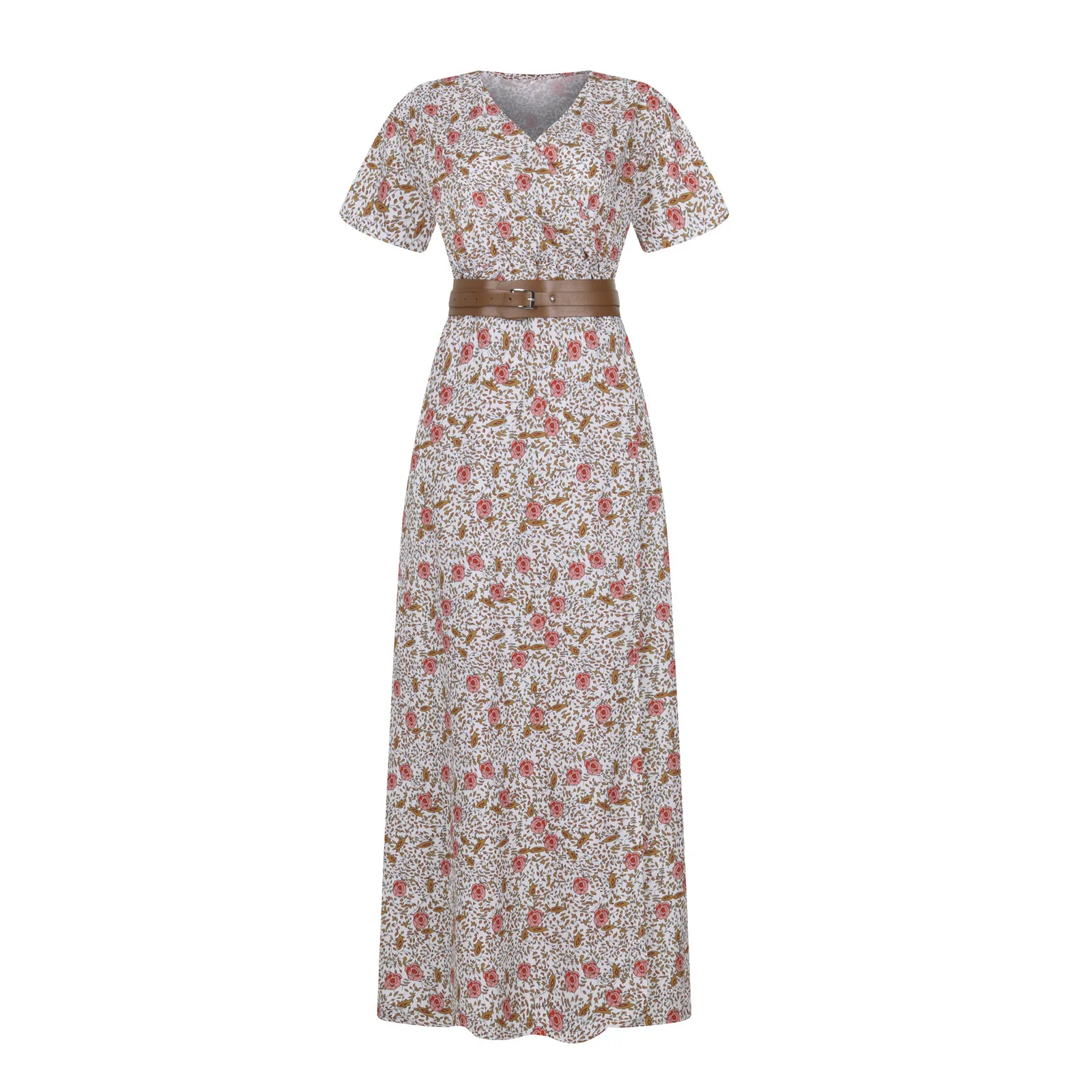 Long Dress for Women 2024 Summer Beach Bohemian Dresses Vestido Casual Robe Female Clothing Y2K Floral Skirt Elegant Maxi Dress