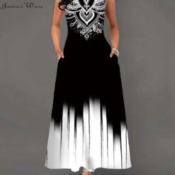 Elegant Summer Boho Floral Maxi Dress