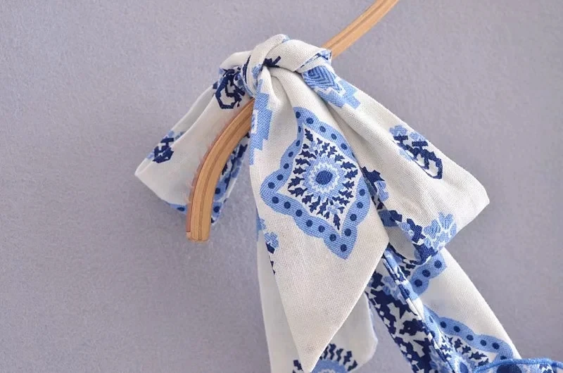 Blue Floral Embroidey Summer Beach Dress Women Casual Holiday Bohemian Dress Boho Sundress Maxi Long Vestidos Fashion Clothes