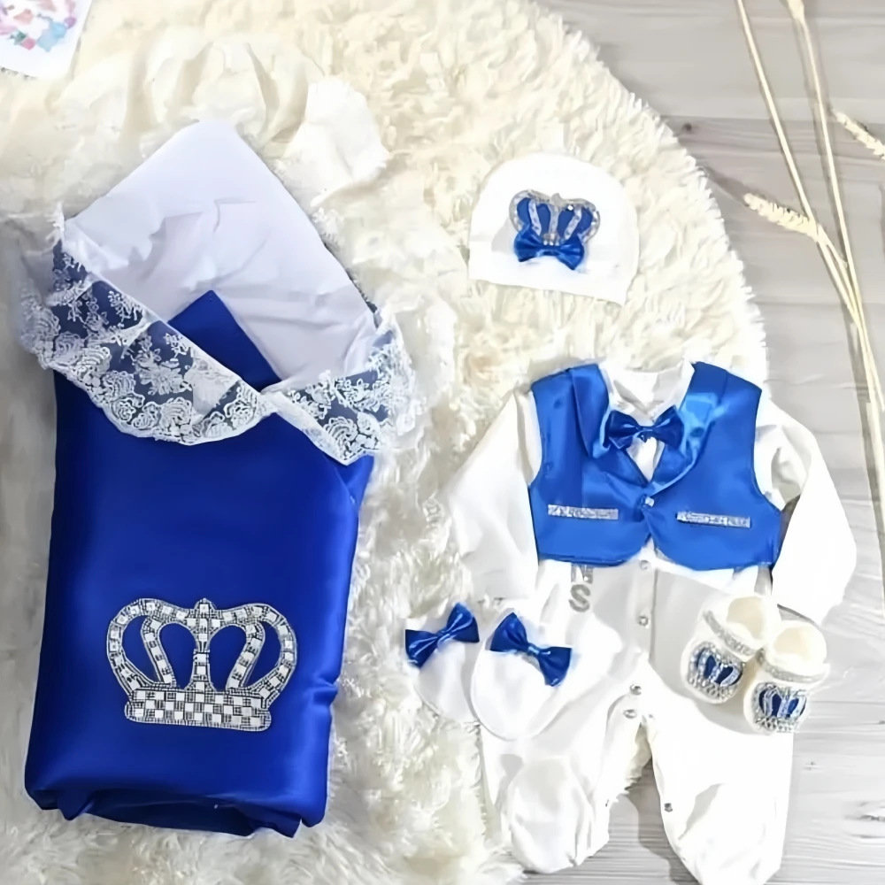 Dollbling 10 pcs Layette Outfit Welcome Baby Girl Gift Basket Lavender Boho Baby Girl Essentials Personalized New Baby Gifts