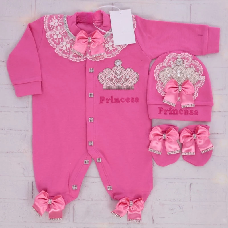 Dollbling Pearly Crown Onederful Boho Nursery Birthday Girl Mauve Dusty Pink Outfit French Lace Bodysuit Cake Smash Shirt Set