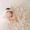 7-10 Lbs Baby Girls photoshoot Newborn Photography Props Boho Style Photo Posing Crochet Lace Wrap Headbands Pillow Bear Doll