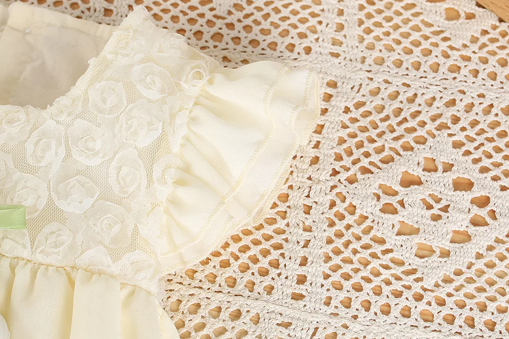 2026 Summer New 0-2Y Baby Girl Sleeveless Romper Dress Princess 3D Bow Tutu Layered Dress Cute 100 Days Party Dress