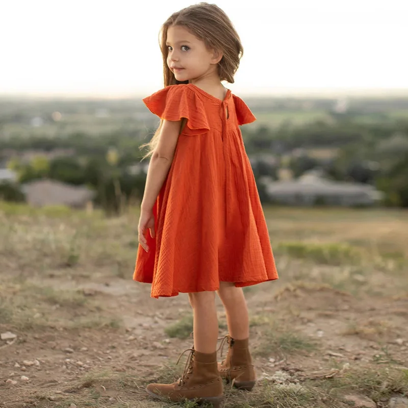 Baby girl Summer Dress Ruffled Edges Sleeveless Dress for 0-18 Months Cute Toddler Baby girl Holiday Party Costume clothing 1 40303 9wc7zl