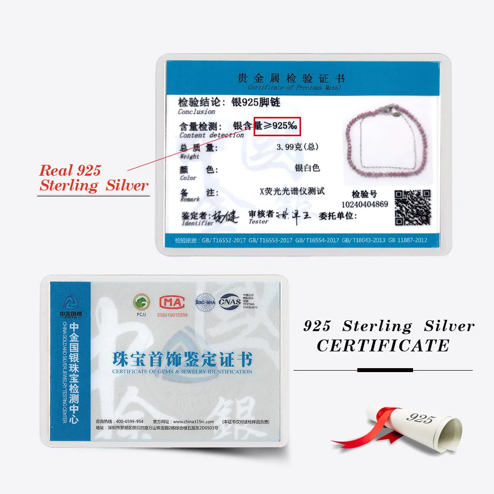 ORSA JEWELS 14K Gold Double Layered Chain Anklet for Women 925 Sterling Silver Purple Mica Foot Chain Ankle Straps Jewelry SA88