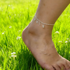 Custom Name Letter Anklet