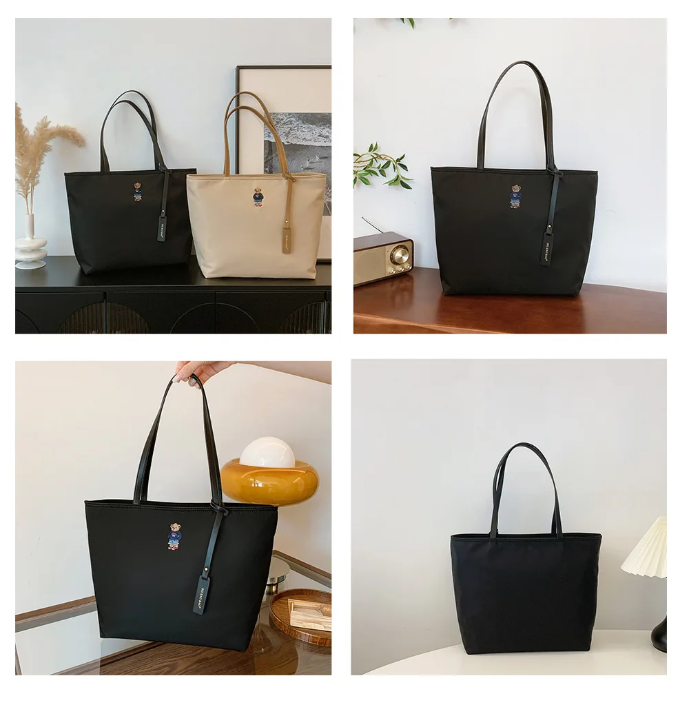 Beibaobao 2024 Autumn New Large Capacity Women's Single Shoulder Handbag Commuter Versatile Classic Outdoor Travel Tote Bag