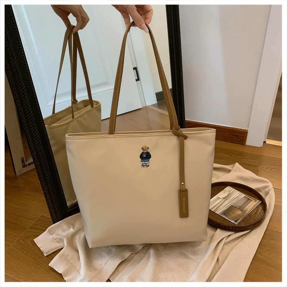 Beibaobao 2024 Autumn New Large Capacity Women's Single Shoulder Handbag Commuter Versatile Classic Outdoor Travel Tote Bag