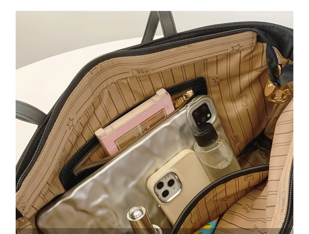 Beibaobao 2024 Autumn New Large Capacity Women's Single Shoulder Handbag Commuter Versatile Classic Outdoor Travel Tote Bag