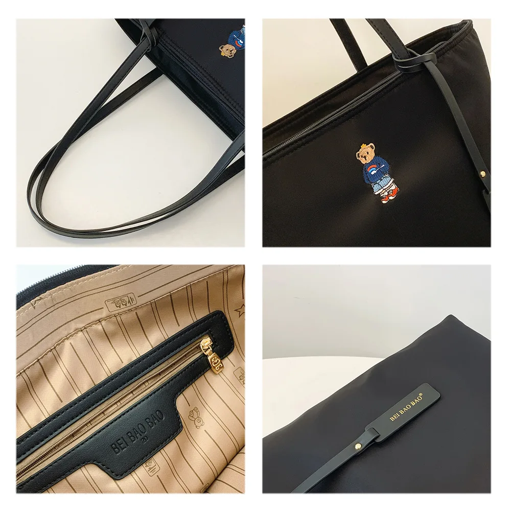 Beibaobao 2024 Autumn New Large Capacity Women's Single Shoulder Handbag Commuter Versatile Classic Outdoor Travel Tote Bag