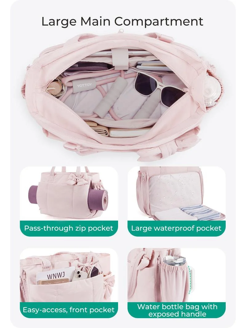 Outdoor Down Cotton Padded Crossbody Bag Multifunctional Casual Sports Handbag for Men Women Suitable for Travel Hiking Cycling