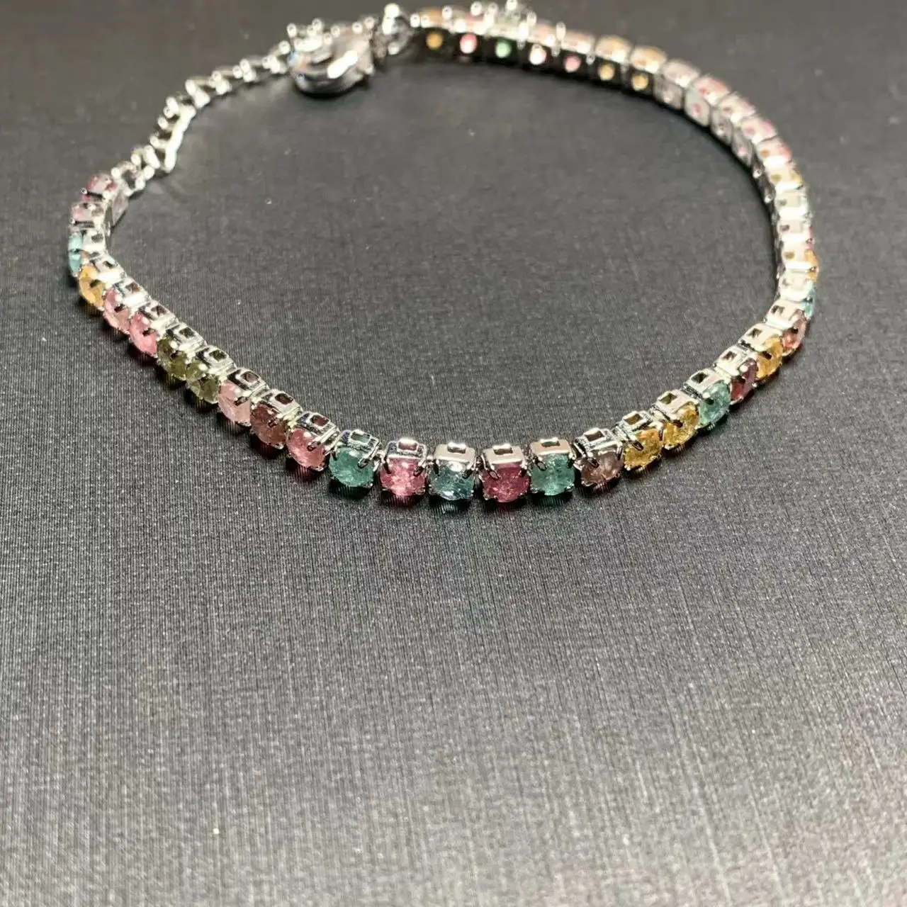 Natural Tourmaline Bracelets & Bangles For Women Tennis Bracelet  Adjustable Fine Jewelry Gift stone